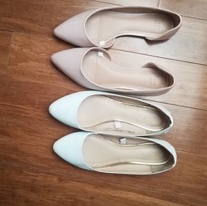 lot if blush and mint flats